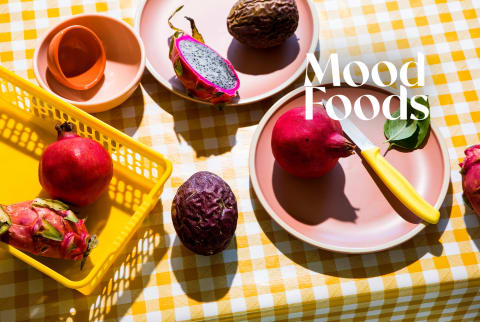 Fruits on a picnic table cloth Fruits on a picnic table cloth