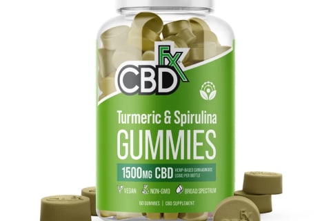 CBDFx Tumeric & Spirulina Gummies